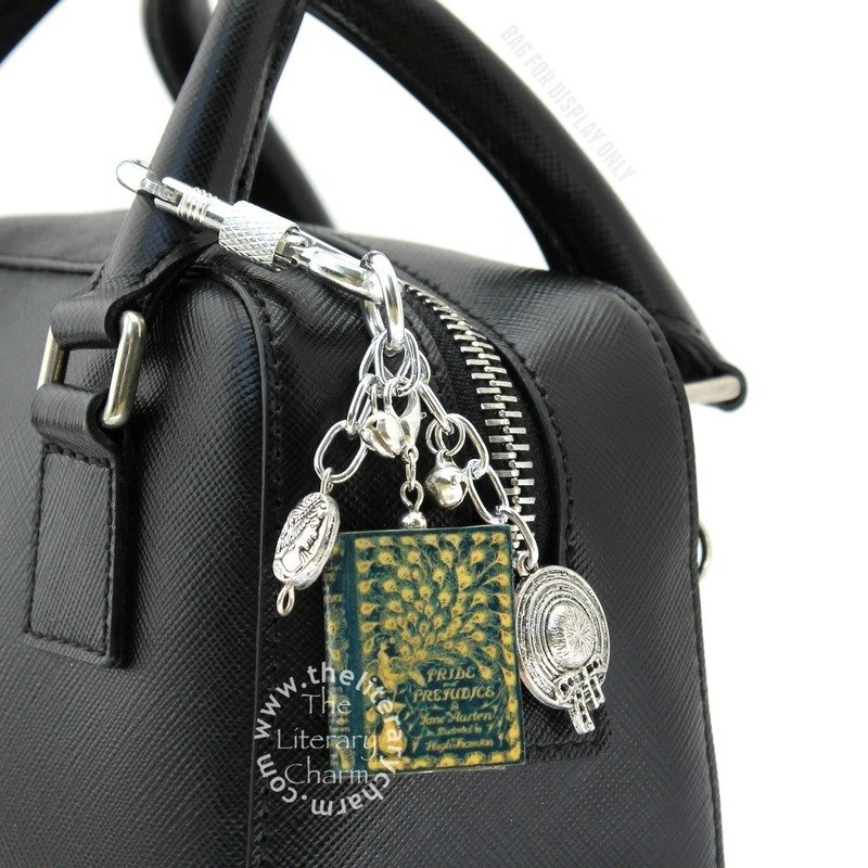 JANE AUSTEN Bag Backpack Purse Clip Key Chain