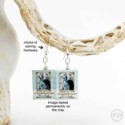 TESS OF THE d&#39;URBERVILLES Book Bead Earrings by Thomas Hardy