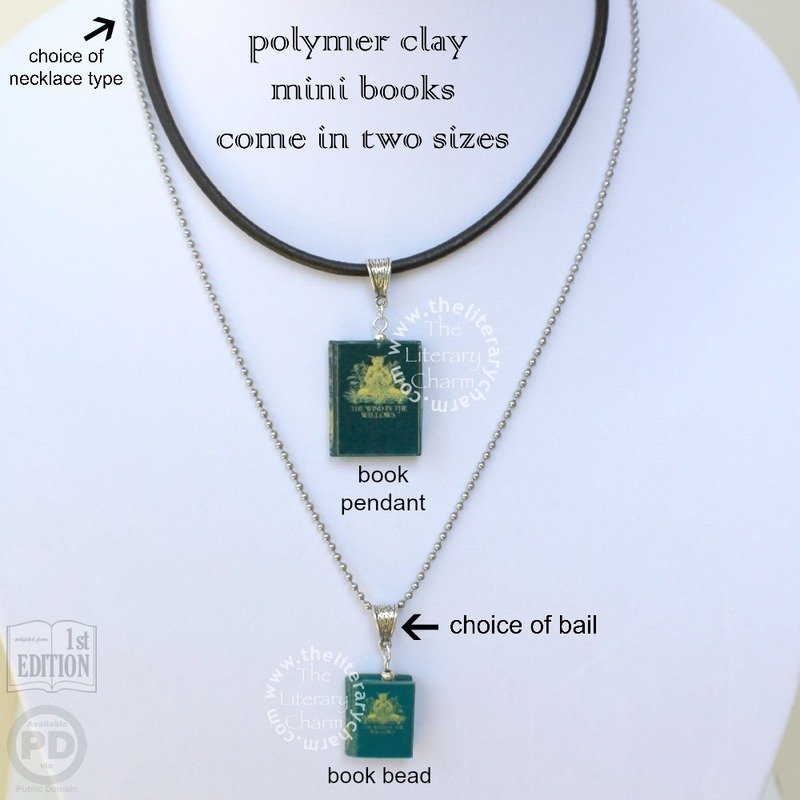 THE WIND IN THE WILLOWS Book Necklace