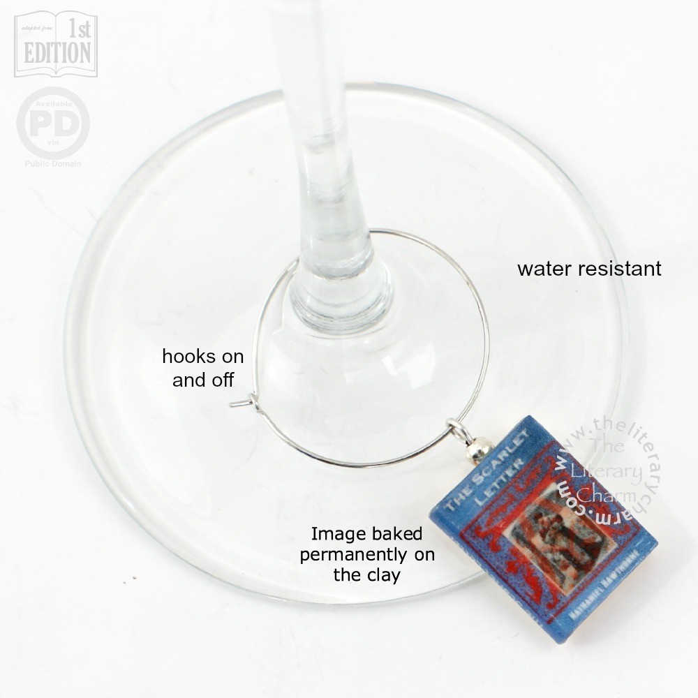 THE SCARLET LETTER Wine &amp; Beverage Charm