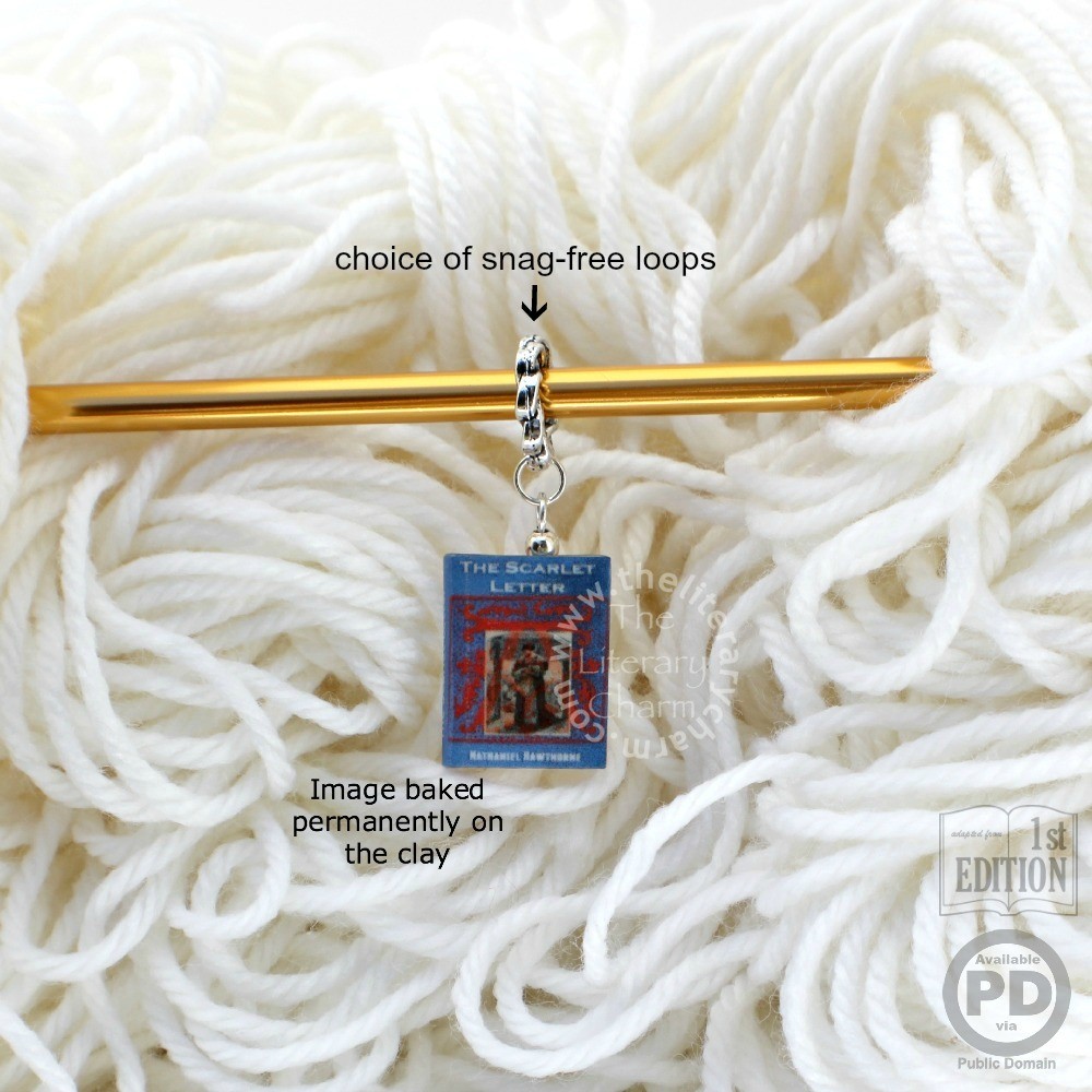 THE SCARLET LETTER Book Bead Stitch Marker