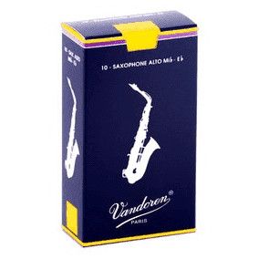 Vandoren Alto Saxophone Reeds 10pk, Strength: 1.5