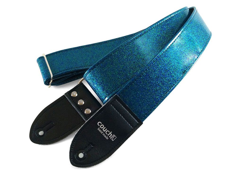 Couch Straps Blue Green Sparkle Luggage