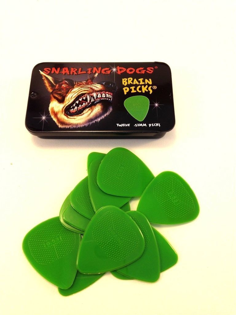 Snarling Dog Brain Picks, 12 Pack -  .53mm