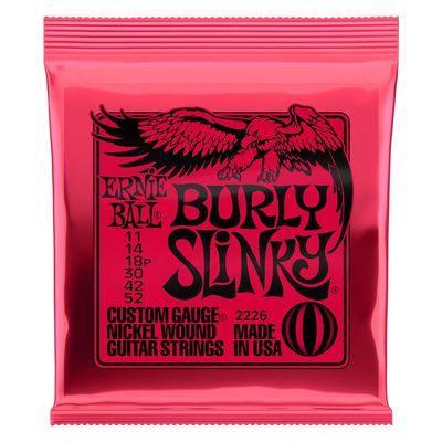 Ernie Ball Burly Slinky Nickelwound Electric Guitar Strings 11 - 52 Gauge