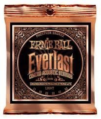 Ernie Ball Everlast Light Coated Phosphor Bronze Acoustic Guitar Strings - 11-52 Gauge