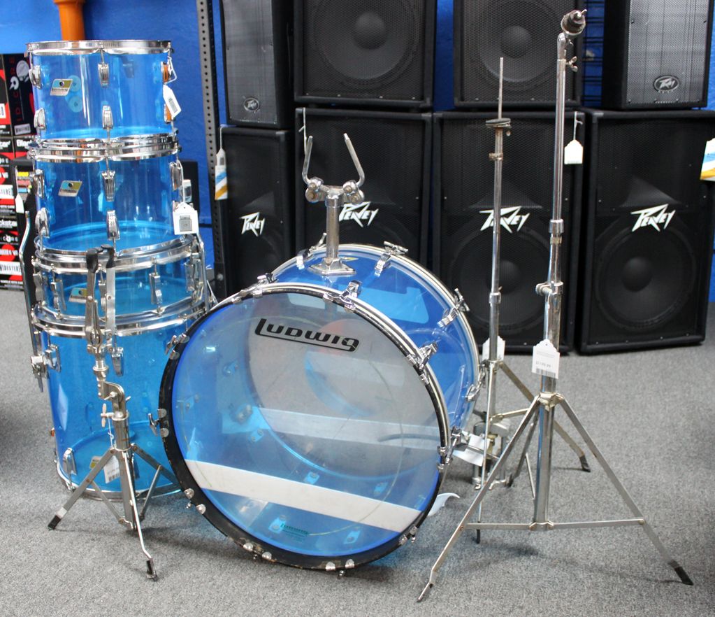Vintage 70’s Ludwig Vistalite Shell Pack w/some hardware
