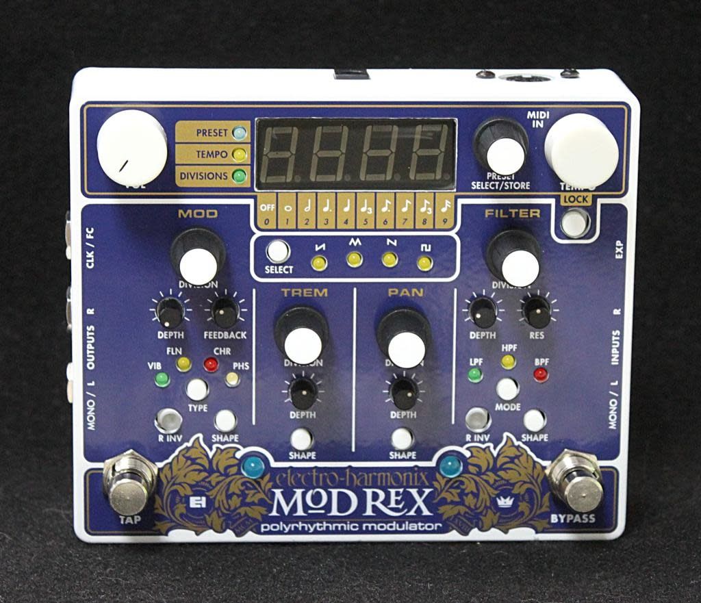 Electro-Harmonix Mod Rex - Polyrhythmic Modulator, 9.6DC-200 PSU included