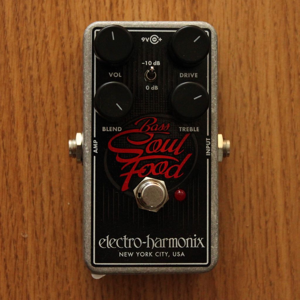 Electro-Harmonix Bass Soul Food - Transparent Overdrive, 9.6DC-200 PSU included