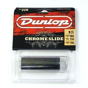 Dunlop 220 Chromed Steel Slide - Medium - Regular Wall Thickness