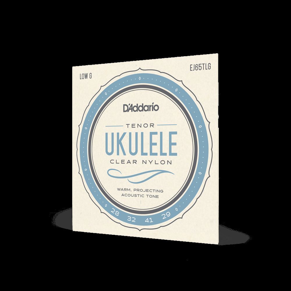 D&#39;Addario EJ65TLGPro-Arté Custom Extruded Nylon Ukulele Strings, Tenor Low-G