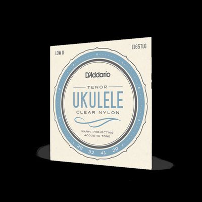 D&#39;Addario EJ65TLGPro-Arté Custom Extruded Nylon Ukulele Strings, Tenor Low-G