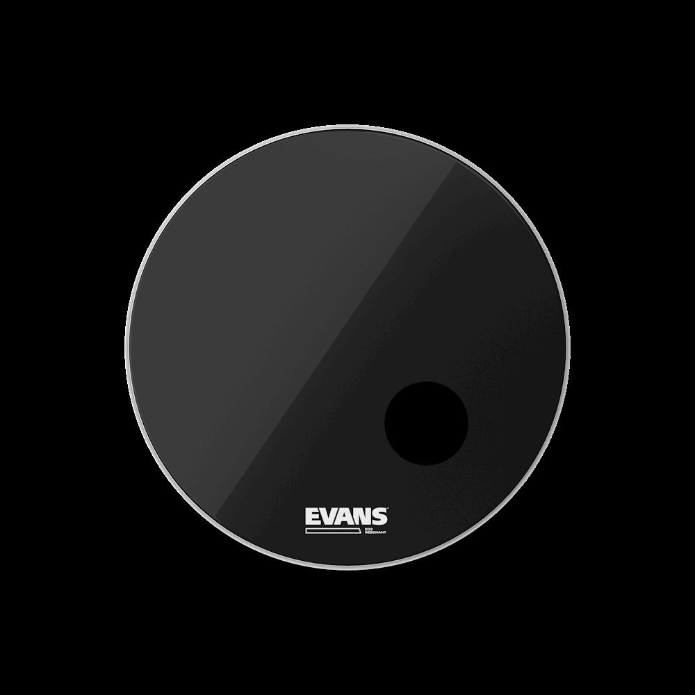 Evans EQ3 Resonant Black Bass Drum Head, 20 Inch