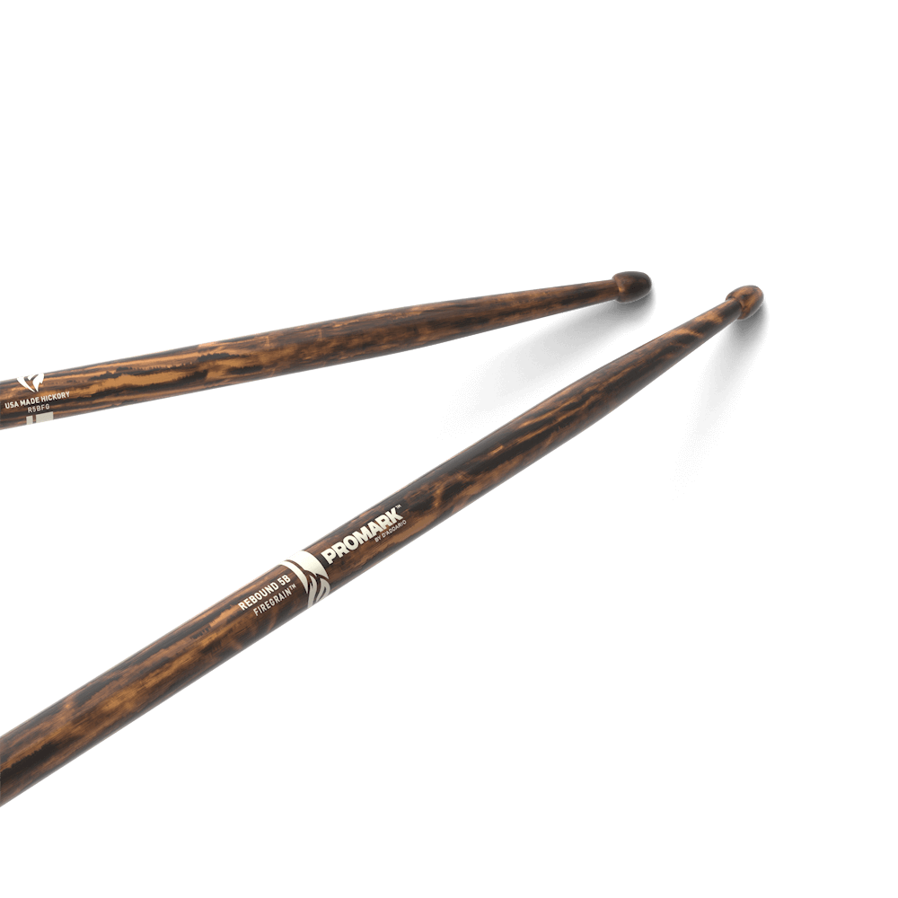 ProMark Rebound 5B FireGrain Hickory Drumstick, Acorn Wood Tip