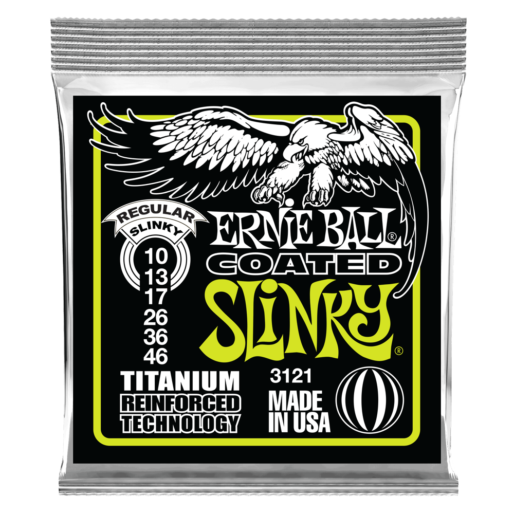 Ernie Ball Regular Slinky Coated Titanium RPS Electric Guitar Strings - 10-46 Gauge