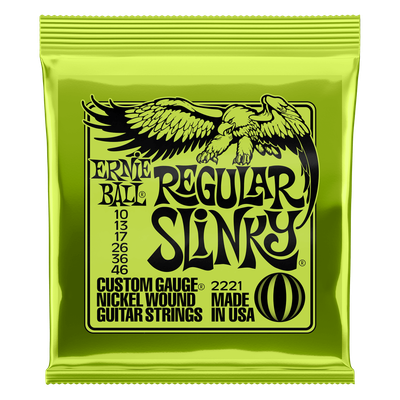 Ernie Ball Regular Slinky Nickel Wound Electric Guitar Strings - 10-46 Gauge