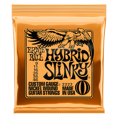 Ernie Ball Hybrid Slinky Nickel Wound Electric Guitar Strings - 9-46 Gauge