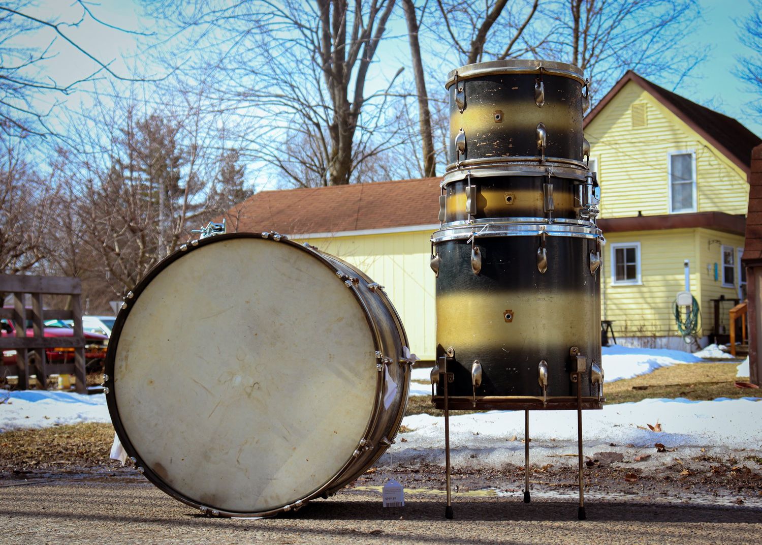 Vintage Ludwig (WFL) 1947 Big Time Drum Set(Zephyr Lugs) w/1964/5 Ludwig Snare Drum