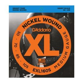 50-105 Medium, Short Scale, XL Nickel Bass Strings