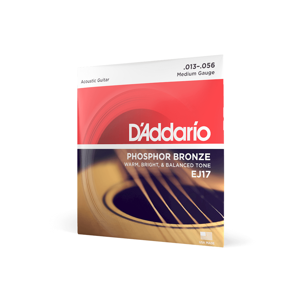 13-56 Medium, Phosphor Bronze Acoustic Guitar Strings