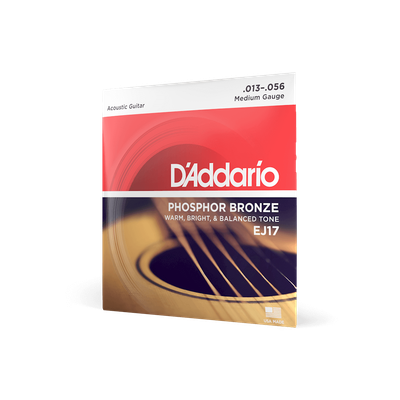 13-56 Medium, Phosphor Bronze Acoustic Guitar Strings