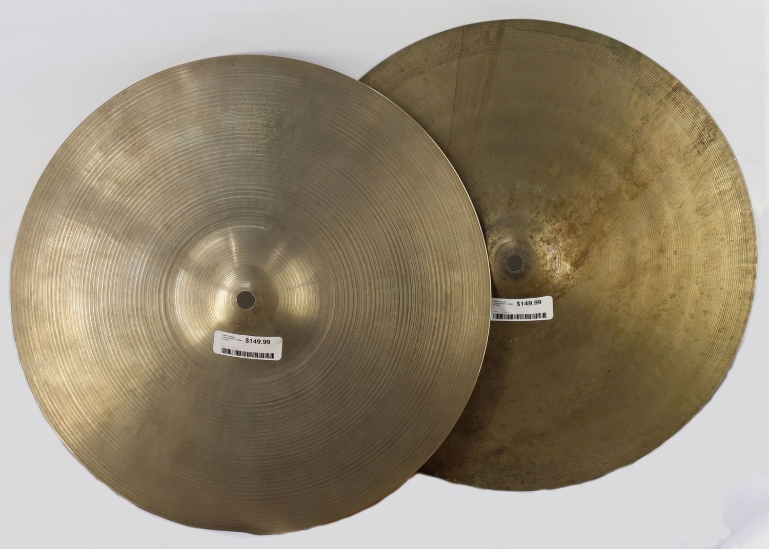 Used Vintage *Unmatched* Zildjian Hi-Hats