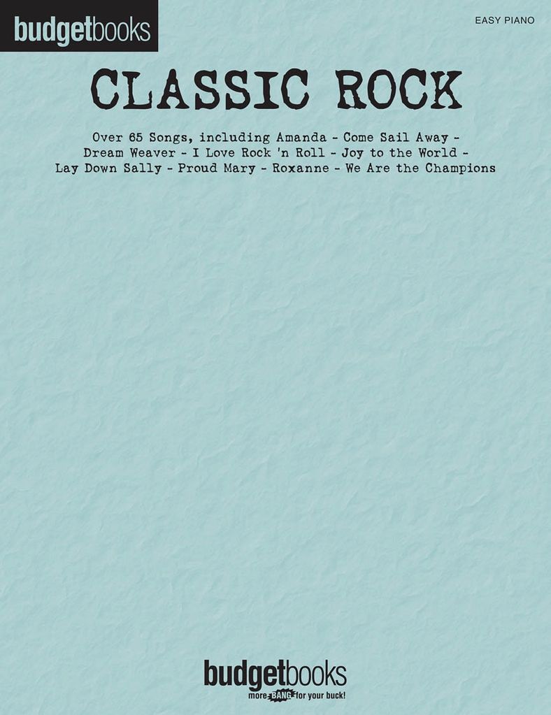 Budget Books - Classic Rock for Easy Piano