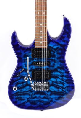 Ibanez GIO GRX70QAL Lefty Electric Guitar - Transparent Blue Burst