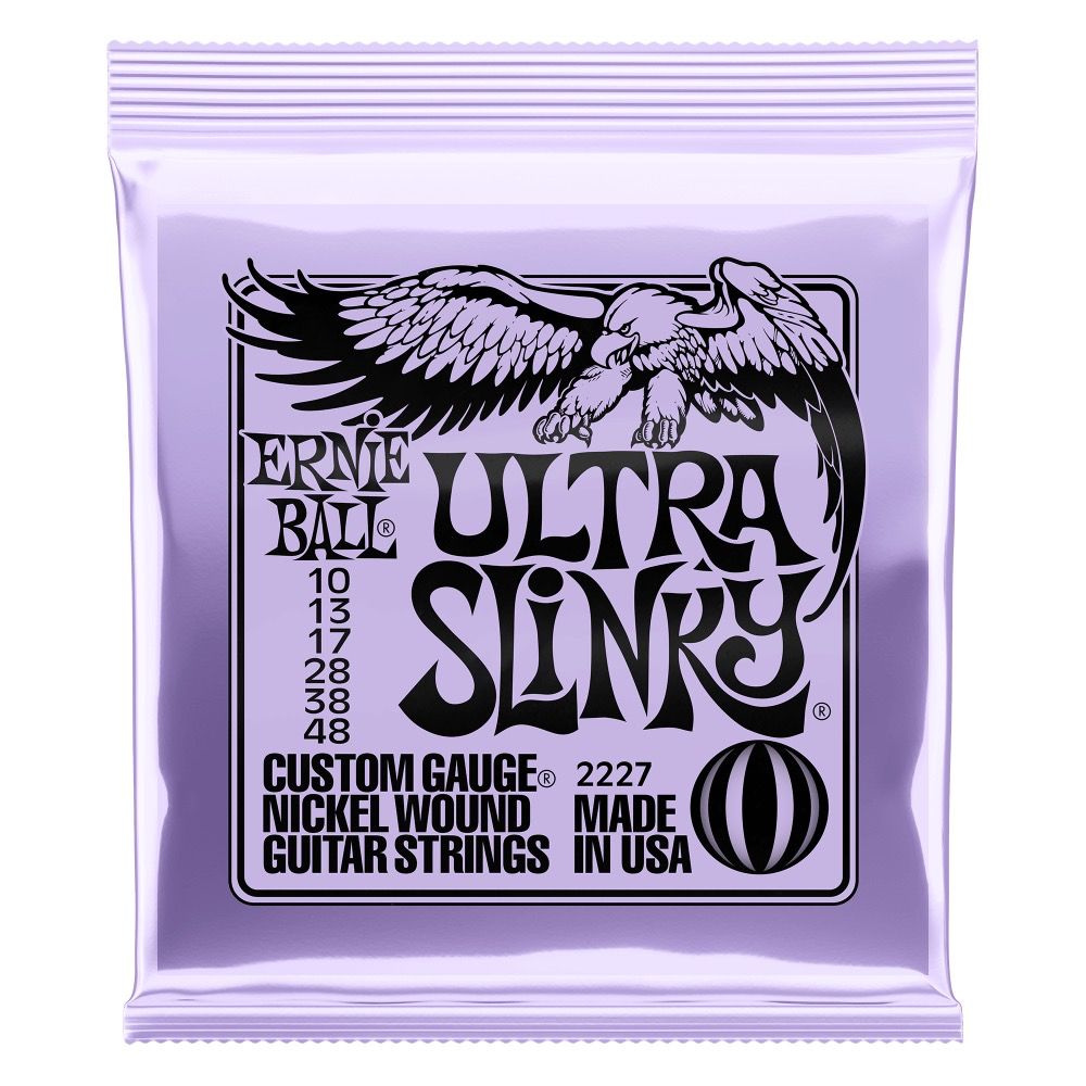 Ernie Ball Ultra Slinky Nickel Wound Electric Guitar Strings 10 - 48 Gauge