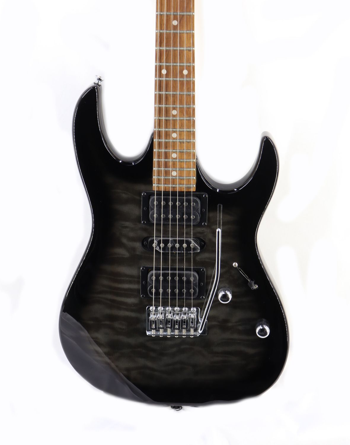 Ibanez GIO GRX70QA Electric Guitar - Transparent Black Sunburst