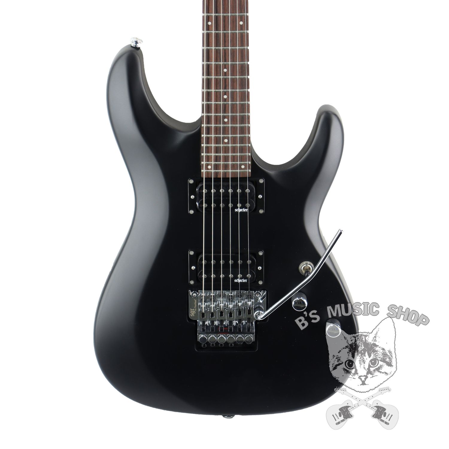 Schecter C-6 FR Deluxe in Satin Black