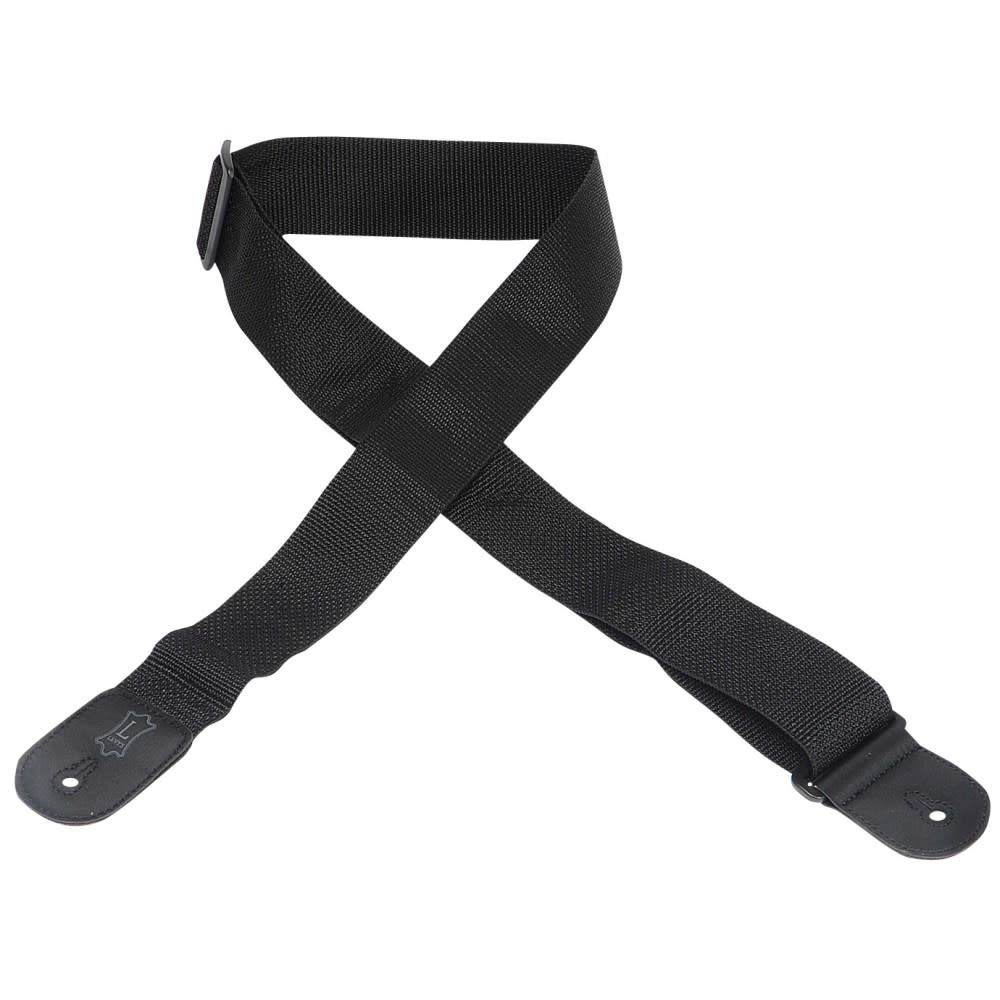 Levy&#39;s 2&quot; Polypropylene Guitar Strap in Black