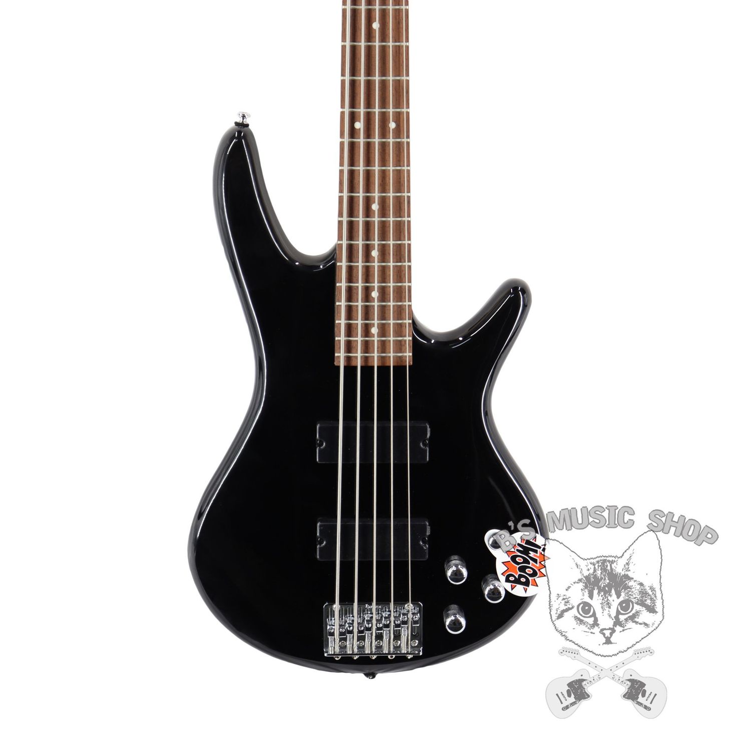 Ibanez GIO GSR205 5-String Electric Bass - Weathered Black