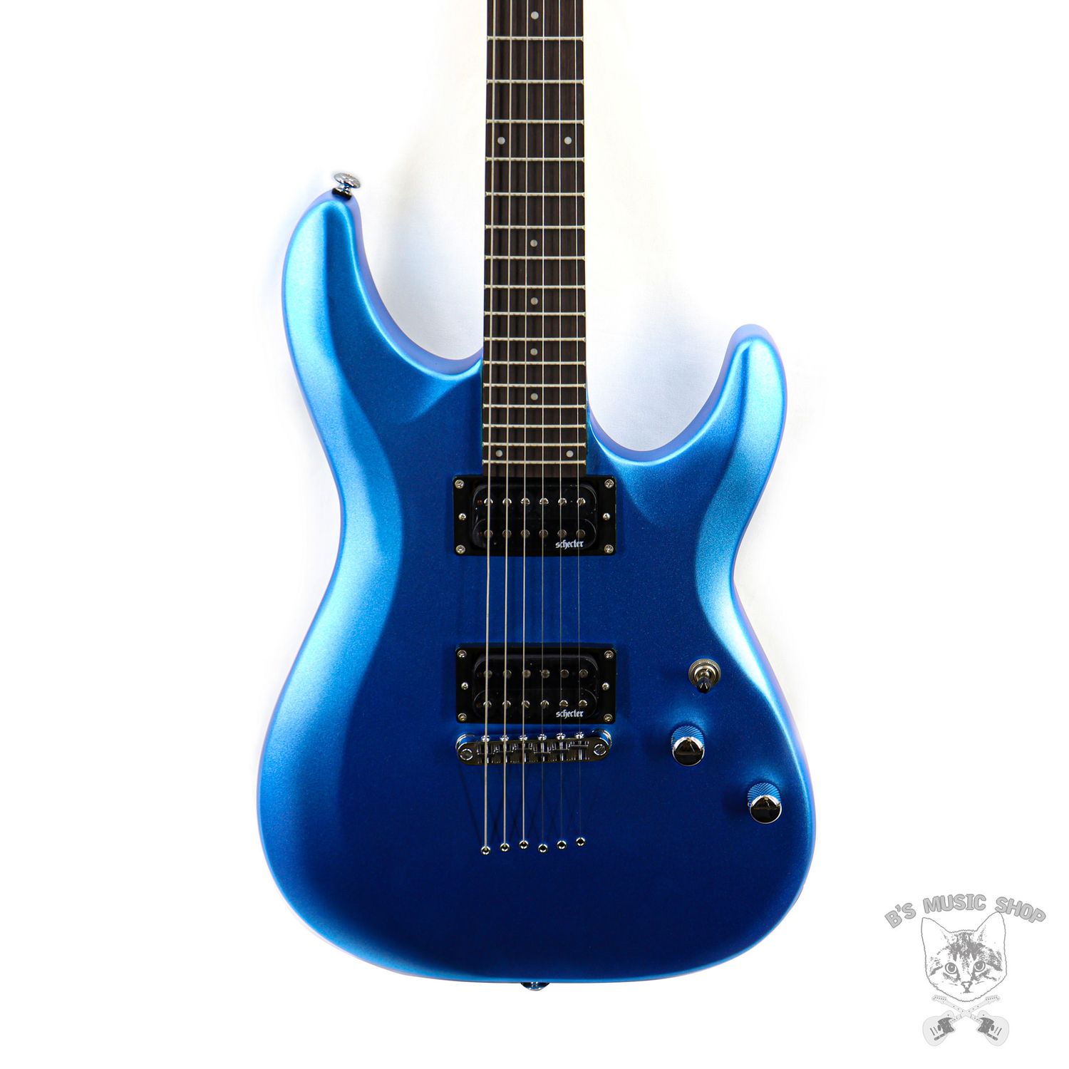Schecter C-6 Deluxe in Satin Metallic Light Blue