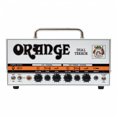 Orange Dual Terror 30/15/7W 2-Channel Tube Head w/Gig Bag