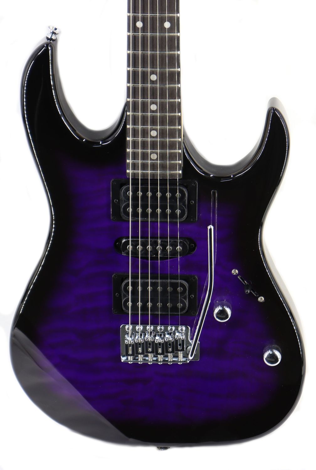 Ibanez GIO GRX70QA Electric Guitar - Transparent Violet Sunburst