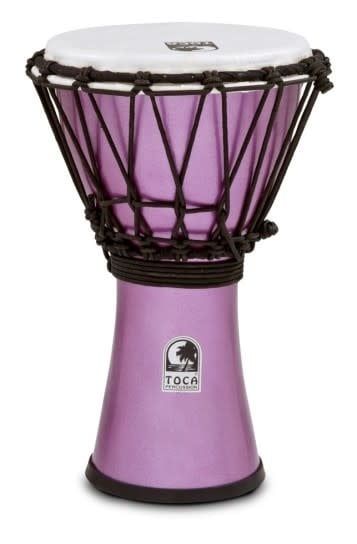 Toca Freestyle ColorSound 7&quot; Djembe - Metallic Violet