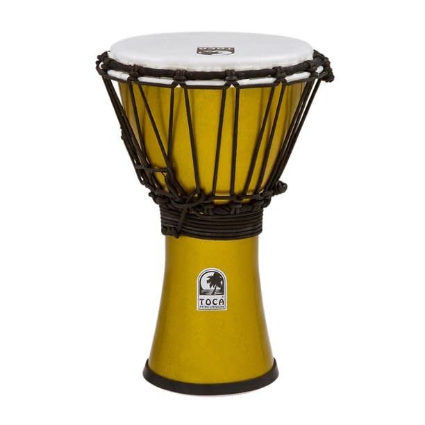 Toca Freestyle ColorSound 7&quot; Djembe - Metallic Yellow