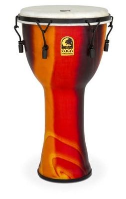 Toca Freestyle 12&quot; Mechanically Tuned Extended Rim Djembe - Fiesta