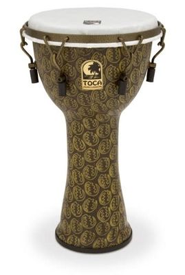 Toca Freestyle II Mechanically Tuned 10&quot; Djembe - Gold Mask