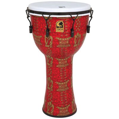 Toca Freestyle II Mechanically Tuned 10&quot; Djembe - Thinker