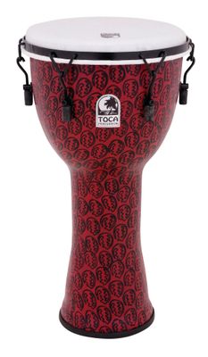 Toca Freestyle II Mechanically Tuned 9&quot; Djembe - Red Mask