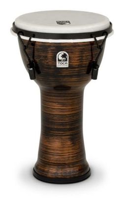 Toca Freestyle II Mechanically Tuned 9&quot; Djembe - Spun Copper