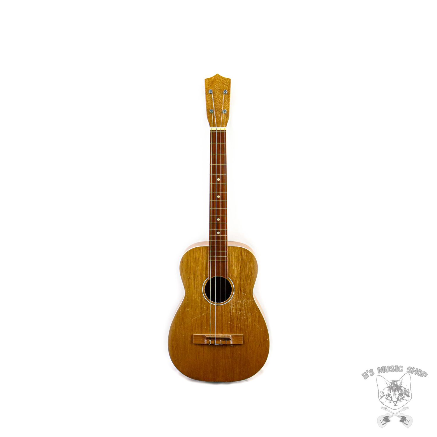 Used Unknown Baritone Ukulele w/Case As-Is/Project