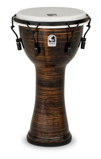 Toca Freestyle II Mechanically Tuned 10&quot; Djembe - Spun Copper