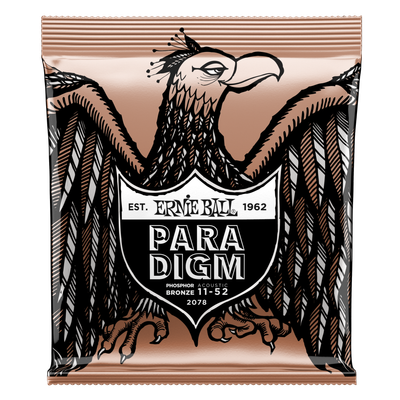 Ernie Ball Paradigm Light Phosphor Bronze Acoustic Guitar Strings - 11-52 Gauge