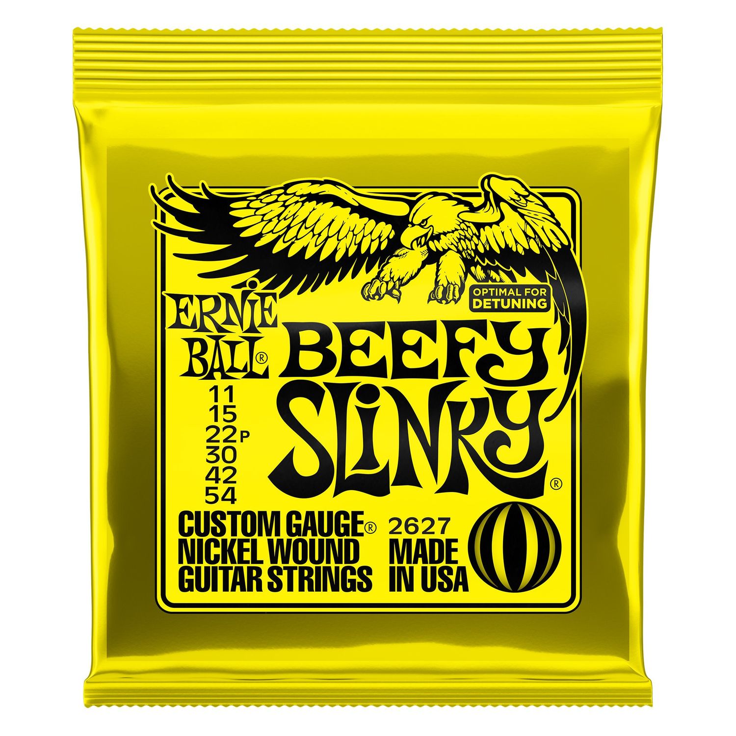 Ernie Ball Beefy Slinky Nickel Wound Electric Guitar Strings - 11-54 Gauge
