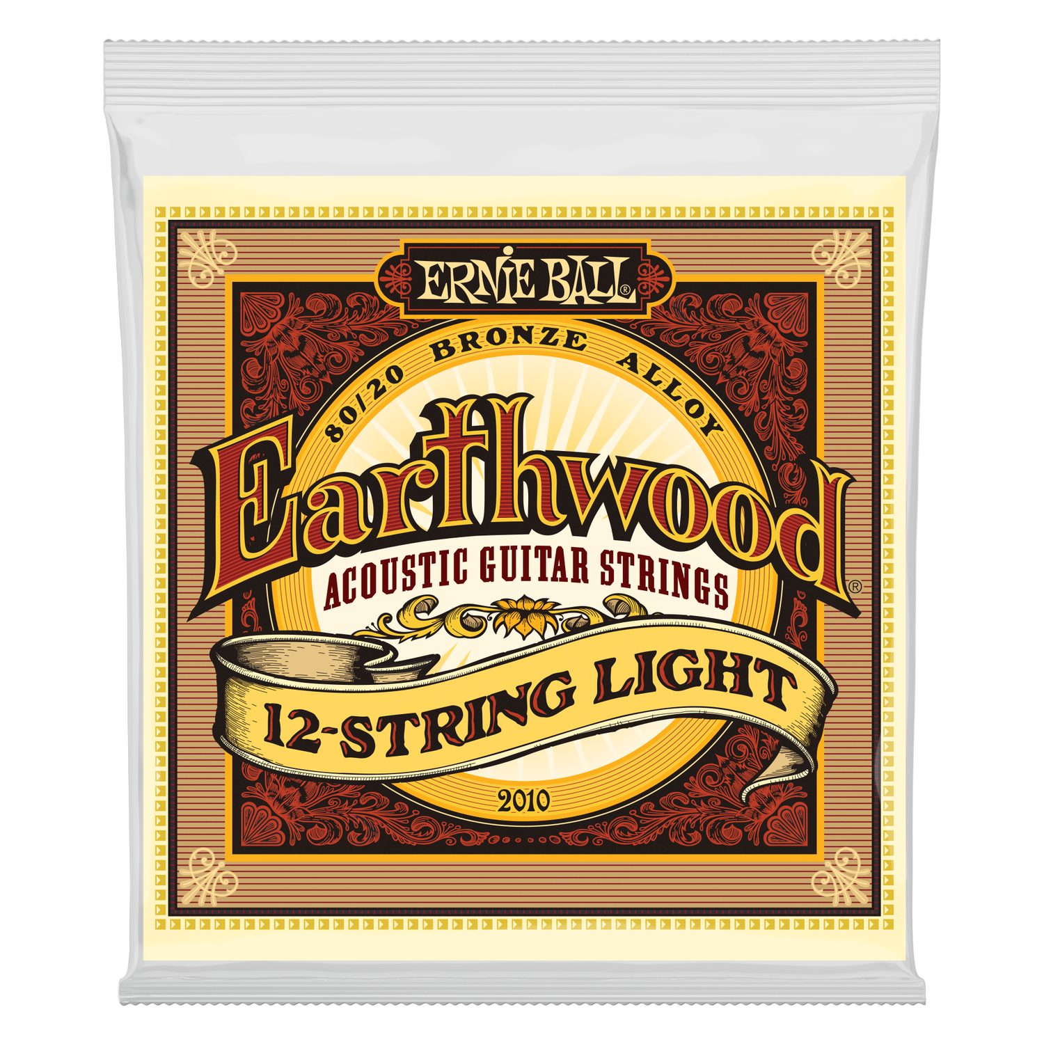 Ernie Ball Earthwood Light 12-String 80/20 Bronze Acoustic Guitar Strings - 9-46 Gauge
