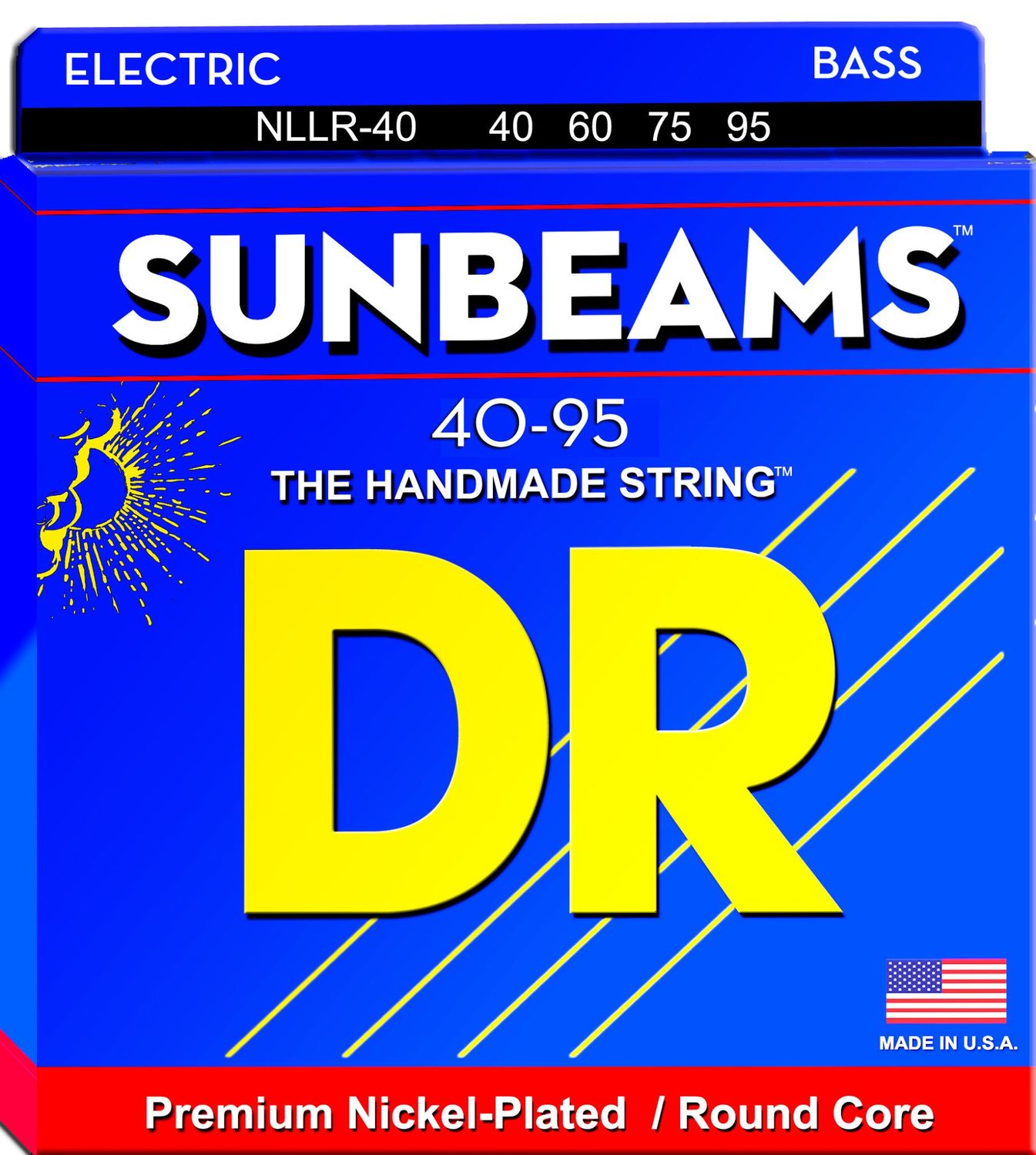 DR Sunbeam Nickel Plated Bass Strings: Extra Light 40-95