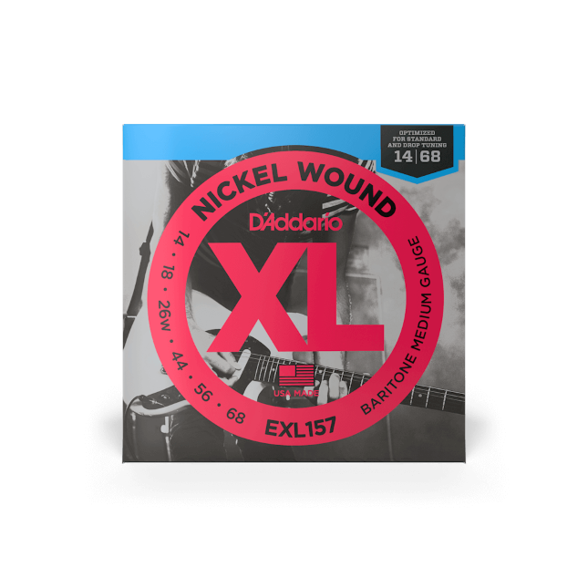 14-68 Medium Baritone, XL Nickel Electric Guitar Strings